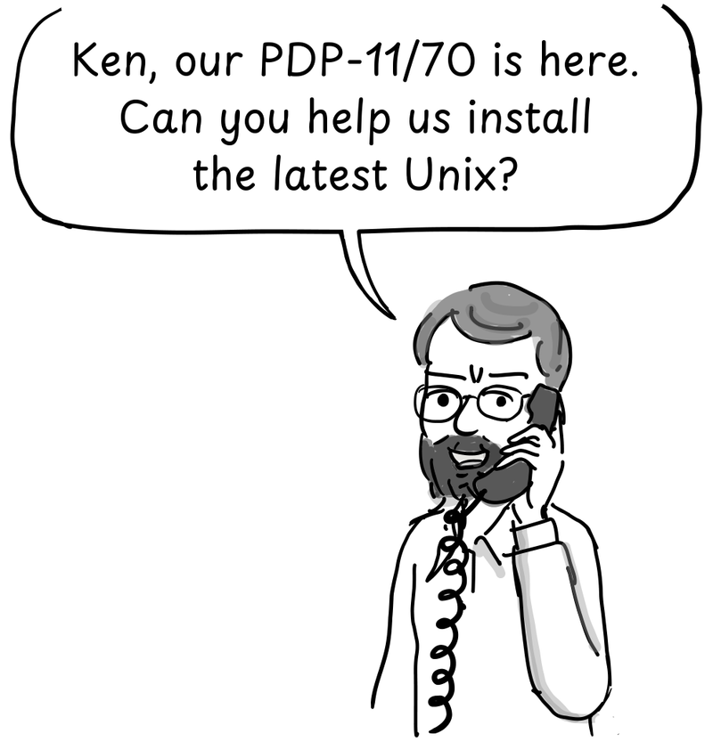 Fabry calls Thompson on the telephone.